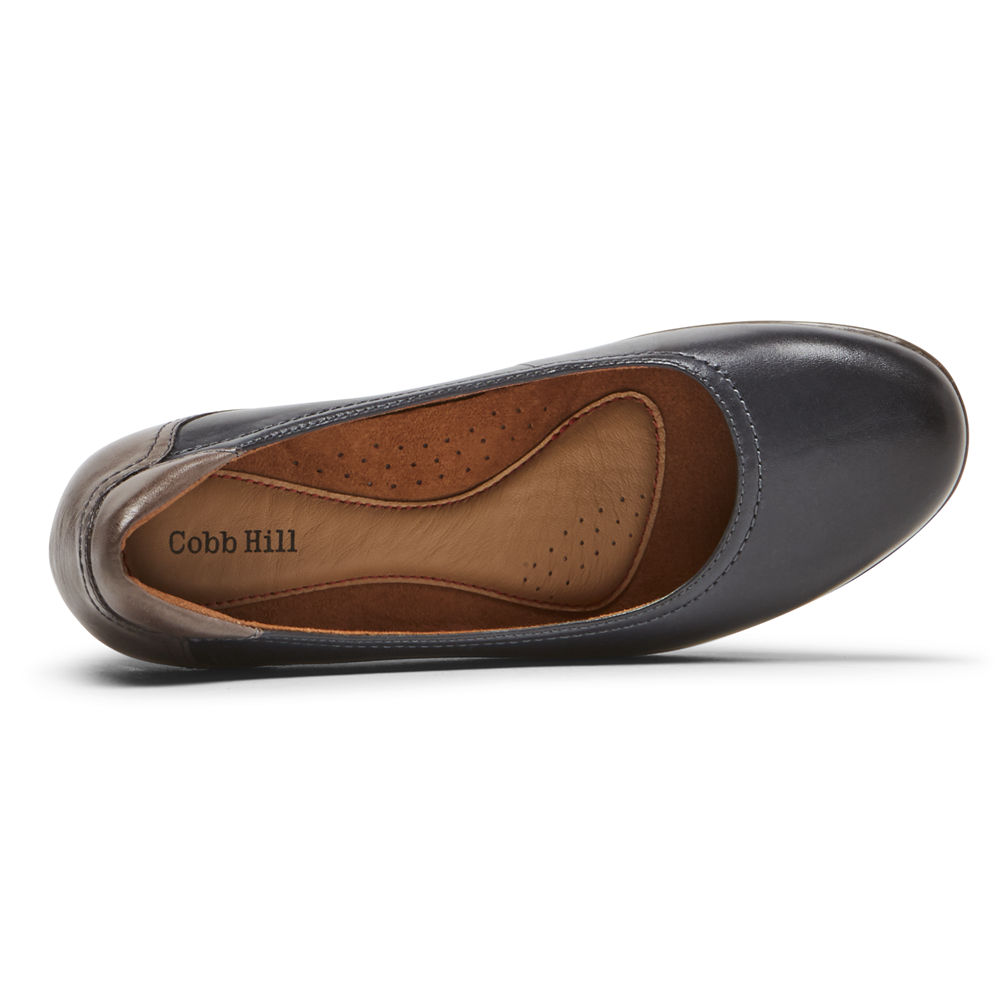 Rockport Klackar Skor Dam Blå - Cobb Hill Adaline - YHQBL9374